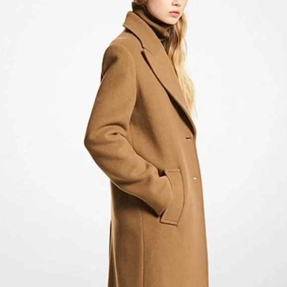 MICHAEL MICHAEL KORS Wool Melton Oversized CoatStyle# MF2207MF8P size M